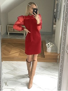 Sukienka Kokarda Czerwona    