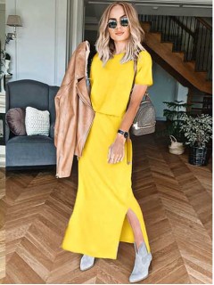 Sukienka Awanti Maxi Żółta 