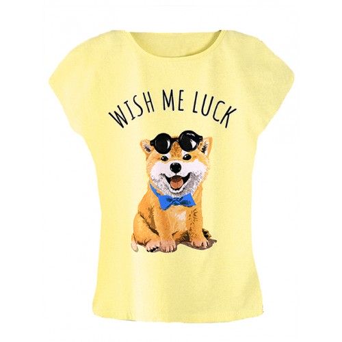 Koszulka Wish Me Luck Żółta 
