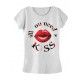 Koszulka Bluzka T-shirt Kiss Szara 
